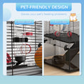 Load image into Gallery viewer, PawHut 31" Extra Large Hamster Cage with Tube Tunnel, Small Animal Cage for Dwarf Hamster, Rat, Gerbil Cage with Deep Glass Bottom, Water Bottle, Food Dish, Exercise Wheel, Ramps
