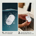 Load image into Gallery viewer, Cat Water Fountain Filters, 16 Pcs Activated Carbon Pet Water Fountain Filters for 3.2L/2.5L Pet Water Dispenser, Triple Filtration and High Efficiency
