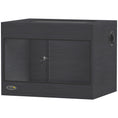 Load image into Gallery viewer, Reptile Terrarium, High-Strength Reptile Vivarium with Sliding Glass Doors, Secure Lock and Top Ventilation, Tarantula Enclosure for Bearded Dragon, Snake and Gecko, 60 x 45 x 45 cm, Black
