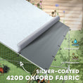 Load image into Gallery viewer, Walk-in Chicken Run, Galvanised Chicken Coop with Water-Resistant and UV-Resistant Cover, Feeding Door, Hanging Feeder, Perch, Hen Poultry House, for 12-18 Chickens, Ducks, Rabbits, Geese
