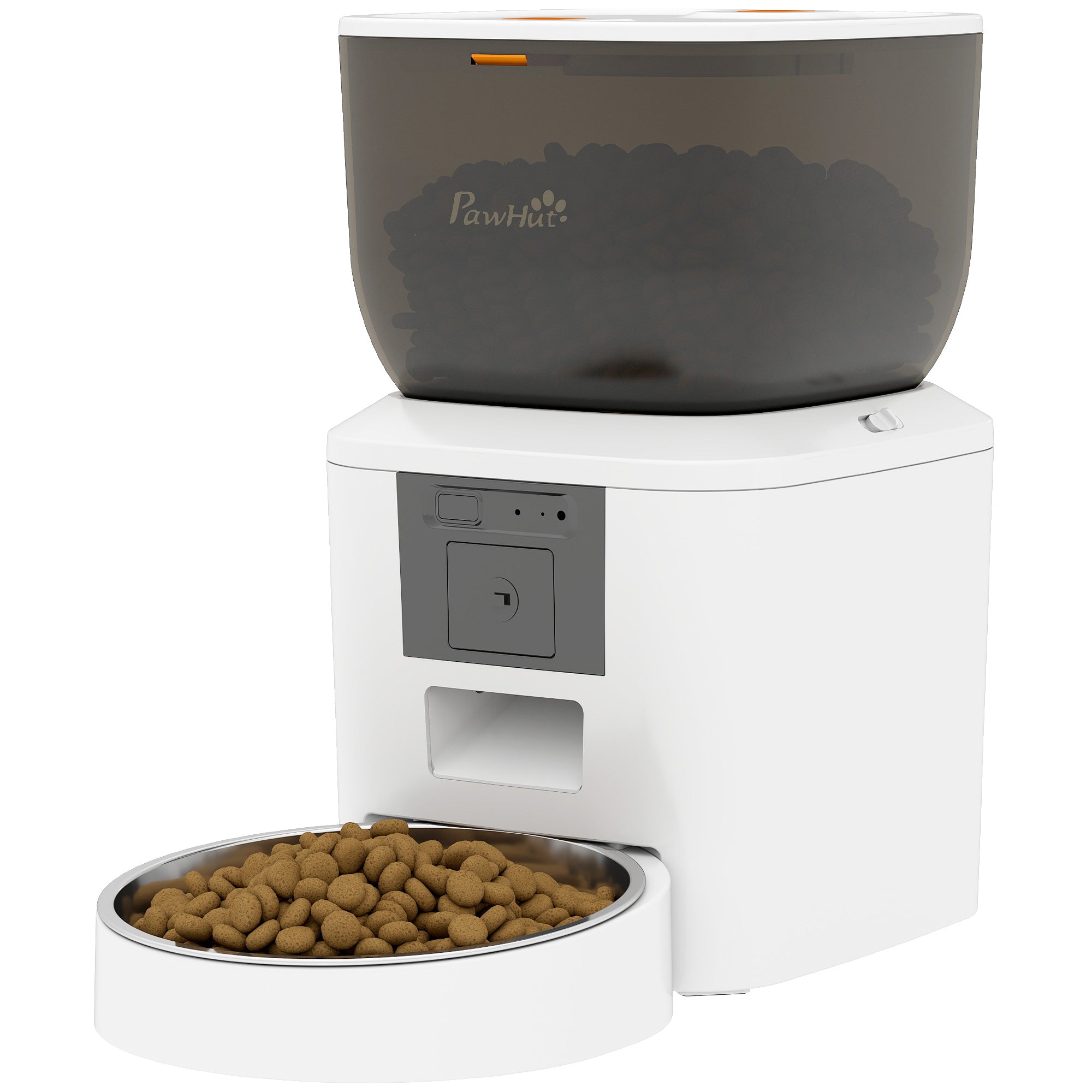 Automatic Cat Feeder with Camera, 2.4G WiFi, Smart APP Control 4L Pet Feeder 1-10 Meals with 2-Way Audio, Night Vision, Anti-Clogging, 10s Meal Call Back, Dual Power Supply, Detachable Clean