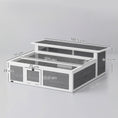 Load image into Gallery viewer, Wooden Tortoise House, Tortoise Enclosure with Clear Observation Window, Top Opening, Multiple Doors, Galvanised Mesh, Small Animal Enclosure for Indoor Outdoor Use, Dark Grey
