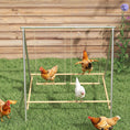 Load image into Gallery viewer, Chicken Perch for Coop, Chicken Roosting Bars with 2 Adjustable Swings, Coop Accessories for Farm, Backyard, Silver
