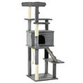 Load image into Gallery viewer, Cat Tree for Large Cats Adult, 58" Tall Cat Tree with Scratching Posts, Large Cat Tower for Indoor Cats with Bed, House, Toys, Grey

