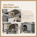 Load image into Gallery viewer, Cat Tree for Large Cats Adult, 58" Tall Cat Tree with Scratching Posts, Large Cat Tower for Indoor Cats with Bed, House, Toys, Grey
