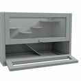 Load image into Gallery viewer, Wooden Hamster Cage Mouse Mice Rodent Small Animals Hutch Exercise Play House 60 x 35 x 42cm, Grey
