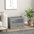 Load image into Gallery viewer, Wooden Hamster Cage Mouse Mice Rodent Small Animals Hutch Exercise Play House 60 x 35 x 42cm, Grey
