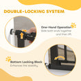 Load image into Gallery viewer, 30"-41" Extra Wide Pet Gate with Small Door, 35"H Dog Gate with Safety Gate Barrier, Stair Pressure Fit, Auto Close, Double Locking, for Doorways, Hallways, Black
