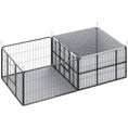 Load image into Gallery viewer, Whelping Box for Dogs, Puppies, 7 Panel Dog Playpen with Two Rooms, Washable Whelping Pads, Water-Resistant Oxford Fabric, Two Doors, for Small and Medium Dogs
