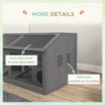 Load image into Gallery viewer, Wooden Hamster Cage, Gerbil Cage for Syrian Hamster with Exercise Play House, Openable Top 85 x 45 x 44cm - Grey
