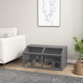 Load image into Gallery viewer, Wooden Hamster Cage, Gerbil Cage for Syrian Hamster with Exercise Play House, Openable Top 85 x 45 x 44cm - Grey
