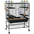 Load image into Gallery viewer, Large Hamster Cage with 7" Deep Tray, 43" Rolling Gerbil Cage with Storage Shelf, Big Exercise Wheel, Tube System, Hut, Platforms, Ramps, for Syrian, Gerbil, Rat

