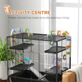 Load image into Gallery viewer, Large Hamster Cage with 7" Deep Tray, 43" Rolling Gerbil Cage with Storage Shelf, Big Exercise Wheel, Tube System, Hut, Platforms, Ramps, for Syrian, Gerbil, Rat
