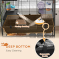 Load image into Gallery viewer, Large Hamster Cage with 7" Deep Tray, 43" Rolling Gerbil Cage with Storage Shelf, Big Exercise Wheel, Tube System, Hut, Platforms, Ramps, for Syrian, Gerbil, Rat
