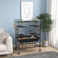 Load image into Gallery viewer, Large Hamster Cage with 7" Deep Tray, 43" Rolling Gerbil Cage with Storage Shelf, Big Exercise Wheel, Tube System, Hut, Platforms, Ramps, for Syrian, Gerbil, Rat
