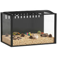 Load image into Gallery viewer, Hamster Cage Steel Frame Chewproof, Large Rat Cage with Openable Top, Deep Burrow, Transparent Small Animal Habitat for Dwarf Syrian Hamster, Gerbil, Rats, 81L x 51W x 53H cm
