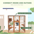 Load image into Gallery viewer, Catio, Wooden Outdoor Cat Enclosure Window Box with Weatherproof Roof, Bridge, Resting Box, Platforms, Cat Cage for 2 Kittens, Orange
