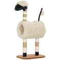 Load image into Gallery viewer, Cat Tree Sheep Design, 98 cm Multi-Level Cat Tower with Scratching Posts, Tunnel & Play Ball for Indoor Kitten Climbing, Playing, Relaxing, Easy Assembly, Light Brown
