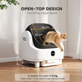 Load image into Gallery viewer, Self Cleaning Cat Litter Tray Top Opening Design, Automatic Litter Box More Space for Multiple & Senior, Large Cats, Integrated Security Protection, Odor-Free,  Instant Cleaning & Easy Scooping
