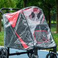 Load image into Gallery viewer, Dog Stroller Rain Cover, Cover for Dog Pram Stroller, Buggy for Large, Medium Dogs w/ Rear Entry
