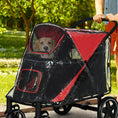 Load image into Gallery viewer, Dog Stroller Rain Cover, Cover for Dog Pram Stroller, Buggy for Large, Medium Dogs w/ Rear Entry
