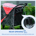 Load image into Gallery viewer, Dog Stroller Rain Cover, Cover for Dog Pram Stroller, Buggy for Large, Medium Dogs w/ Rear Entry
