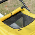 Load image into Gallery viewer, Large Dog Stroller Dog Pram Foldable Pet Pushchair with Safety Leashes for Medium, Large Dogs - Yellow
