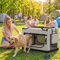 Charger l'image dans la visionneuse de la galerie, Pet Carrier Bag, Soft-Sided Dog Carrier for Extra Large Dogs, Portable Pet Travel Bag with Security Buckle Strap, Mesh Windows, Washable Cushion and Bowl, Light Grey

