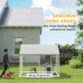 Load image into Gallery viewer, Outdoor Dog Kennel with Roof, Heavy Duty Galvanized Steel Dog Run Chain Link w/ Waterproof UV-Resistant Cover, Safety Lockable Latch System, 9.2' x 7.5' x 7.2'
