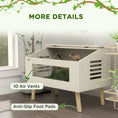 Load image into Gallery viewer, 111L Reptile Vivarium Terrarium with Tempered Glass Windows, Openable Top for Snake Lizards, Horned Frogs, Chameleons, Hamsters, Gerbils, 80 x 50 x 60cm
