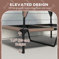Load image into Gallery viewer, Elevated Dog Bed with Canopy, Cooling Dog Cot Bed for Camping, Portable Raised Pet Cot with Washable Breathable Mesh, for Indoor Outdoor, M & L Dogs, 36" x 30" x 35", Coffee
