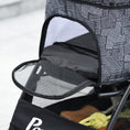 Load image into Gallery viewer, Dog Pram Dog Stroller Pet Pushchair with Universal Wheels, Brake for Small Breeds - Grey
