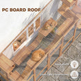 Load image into Gallery viewer, Catio Outdoor Cat Enclosure Window, Outdoor Cat House with Weather Protection Roof for 1-4 Kitties, Wooden Frame, Shelves & Bridges, 118" x 37.5" x 74", Orange
