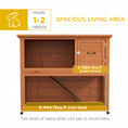 Load image into Gallery viewer, Rabbit Hutch Guinea Pig Hutch Wooden with No-Leak Tray, Asphalt Roof, Base, Antiseptic Wood Outdoor for 1-2 Rabbits 120 x 50 x 102cm - Orange
