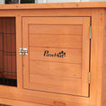 Load image into Gallery viewer, Rabbit Hutch Guinea Pig Hutch Wooden with No-Leak Tray, Asphalt Roof, Base, Antiseptic Wood Outdoor for 1-2 Rabbits 120 x 50 x 102cm - Orange
