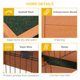 Load image into Gallery viewer, Rabbit Hutch Guinea Pig Hutch Wooden with No-Leak Tray, Asphalt Roof, Base, Antiseptic Wood Outdoor for 1-2 Rabbits 120 x 50 x 102cm - Orange
