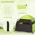 Load image into Gallery viewer, Foldable Dog Cat Tent, Portable Pet Playpen with Water-Resistant Oxford Cloth, Carry Bag, Exercise Tent for Extra Large Dog, Cat, Indoor Outdoor Use, Green
