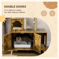 Load image into Gallery viewer, Cat Tree with Litter Box Enclosure, 2-in-1 Cat Tower for Indoor Cats with Cat House, Scratching Post, Hammock, Cushion, Rustic Brown
