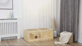Load and play video in Gallery viewer, Wooden Small Animal Hutch with Sliding Tray Natural Wood
