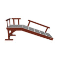 Load 3D model into Gallery viewer, 49" Pine Wood Dog Ramp with Guardrails & Non-Slip Carpet
