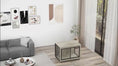 Load and play video in Gallery viewer, 3-Door Large Dog Kennel Furniture with Wheels and Interchangeable Side Door, Gray
