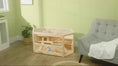 Load and play video in Gallery viewer, 3 Tier Wooden Large Hamster Cage, Small Animal Exercise Play House, Natural
