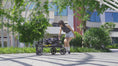 Load and play video in Gallery viewer, Dog Stroller Pet Pushchair Buggy with Adjustable Canopy for Medium and Large Dogs, Dark Grey
