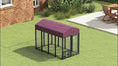 Load and play video in Gallery viewer, 7.9'x4'x6' Welded Wire Dog Kennel with 360?? Rotating Bowls & Waterproof UV-Resistant Cover
