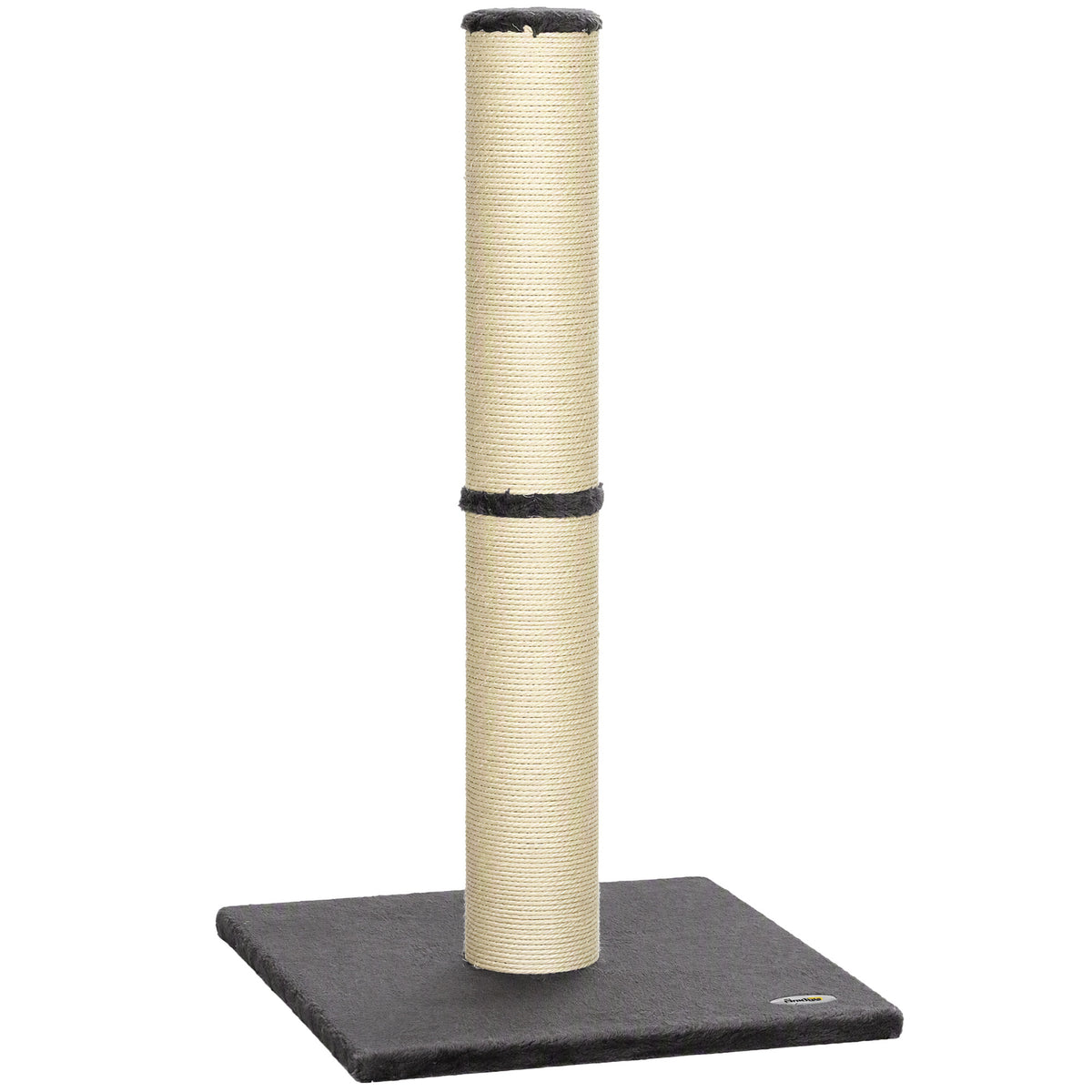 Cat Scratching Post, 80cm Tall Cat Scratch Post with Sisal Rope, Plush Base, Lightweight Claw Scratcher for Indoor Kittens, Dark Grey