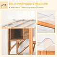 Load image into Gallery viewer, PawHut Catio Playground Cat Window Box Outside Enclosure, Outdoor Cat House with Weather Protection Roof for Multiple Kitties, Wooden Frame, Shelves & Bridges, 118" x 37.5" x 74", Orange
