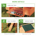 Load image into Gallery viewer, 137"L Chicken Coop, Wooden Large Hen House with Chicken Run, Nesting Box, Poultry Cage for Outdoor, Backyard, Orange
