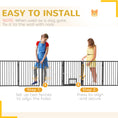 Load image into Gallery viewer, Dog Playpen, 30"H Pet Playpen, 6 Panels Puppy Exercise Pen Heavy Duty with Dog Gate & Cat Door, Indoor Outdoor Foldable Portable Dog Fence for Small & Medium Dogs

