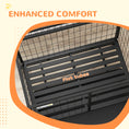 Load image into Gallery viewer, 36" Heavy Duty Dog Crate with Bowl Holder, Dog Cage on Wheels with Removable Tray, Openable Top, Detachable Door, Indoor Outdoor Use, for Medium and Large Dogs - Black
