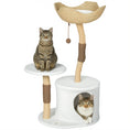 Load image into Gallery viewer, Modern Real Wood Cat Tree, [40"=102CM] Cat Tree for Indoor Large Adult Kittens, Cat Tower with Sisal Scratching Posts, Condo, Perch, Plush Washable Cushion, White
